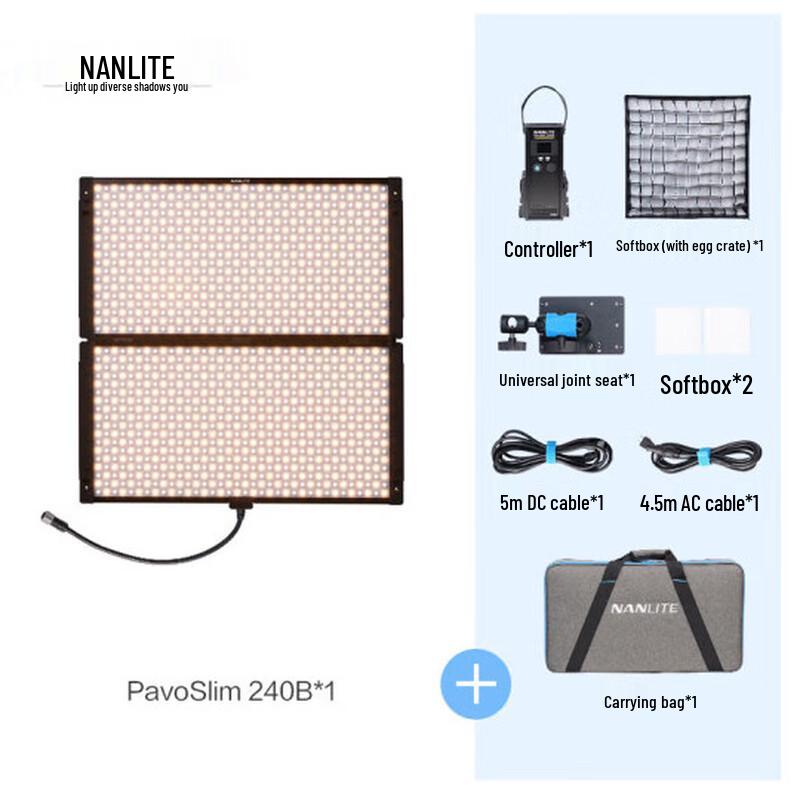NANLITE PavoSlim Series Bi-Color & RGB LED Panel Light