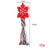 Christmas Pet Cotton Rope Toys Dog Interactive Toy Bite Resistant Dog Toy Christmas Gift Pets Toys