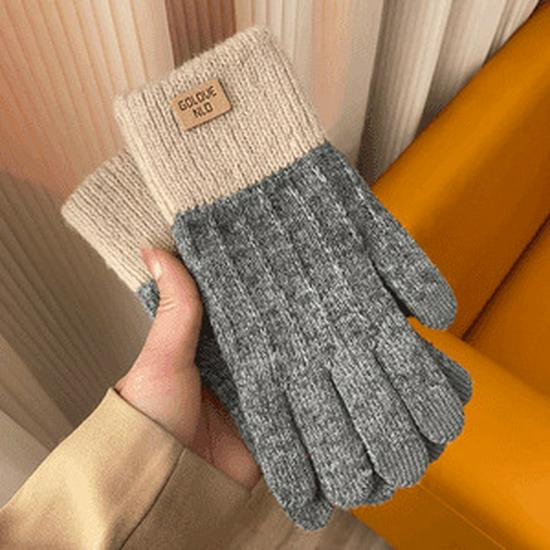 

Теплые Утолщенные Вязаные Перчатки - Унисекс Защита от Холода для Осени и Зимы, Идеальны для Велоспорта и Вождения на Открытом Воздухе