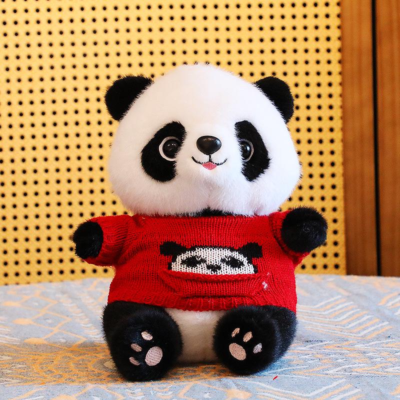 Adorable Plush Panda Doll - Children's Birthday Gift & Souvenir