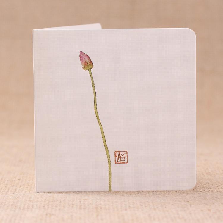 10PCS Chinese Style Festival Art Blessing Greeting Card Event, Antique Retro Greeting Card Creativ Blessing Grid Card Postcards