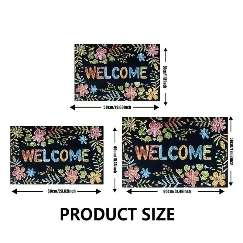 Leopard Flannel Bathroom Absorbent Floor Mat Toilet Floor Mats Dirt Resistant and Quick Drying Entrance Door Mat Home Decoration