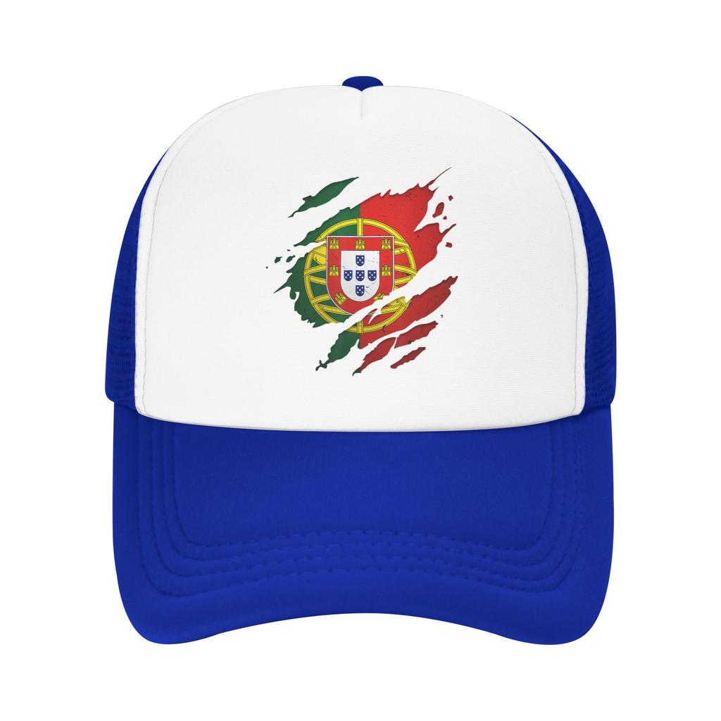 Portugal Flag Portuguese Mesh Baseball Caps Unisex Fashion Sun Caps  Dad Hat Adjustable Summer Trucker Hat