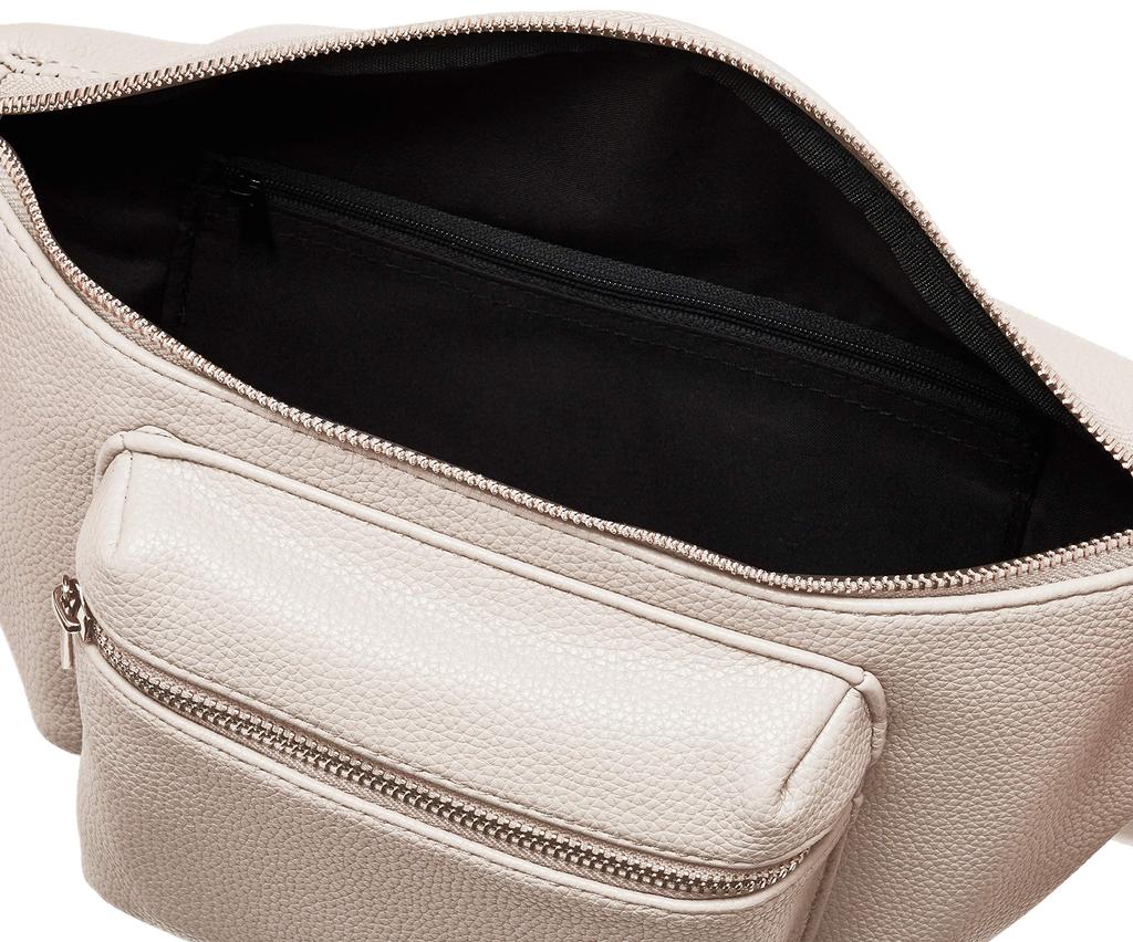 Monica Faux Leather Body Bag Ivory MONI-0228