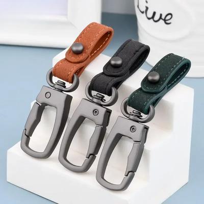 2Pcs Handmade Keychain Leather Keyring DIY Car Keychain Key Holder Keys Organizer Keychain Accessories