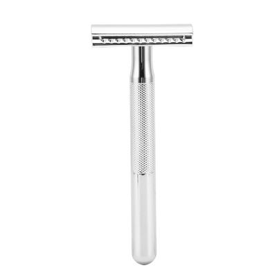 Long Handle Safety Razor Zinc Alloy Safety Razor Reusable Manual Shaver Double Edge Razor for Men