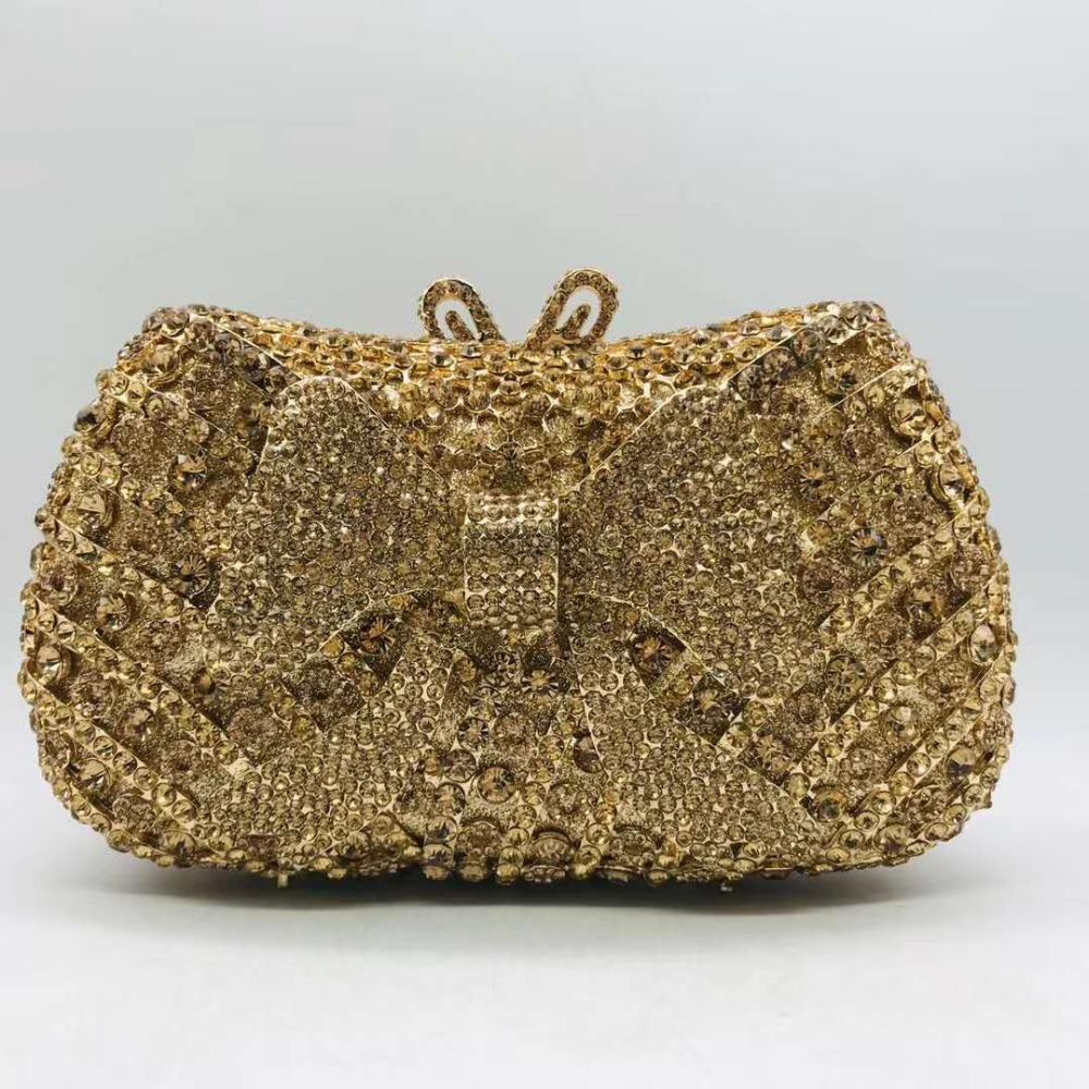

Big Bow Rhinestone Evening Bag Clutches Crystal Bags Silver/Green Lady Wedding Dinner Handbags Diamond Women Party Prom Clutch 19.5cmX11.5cmX6cm