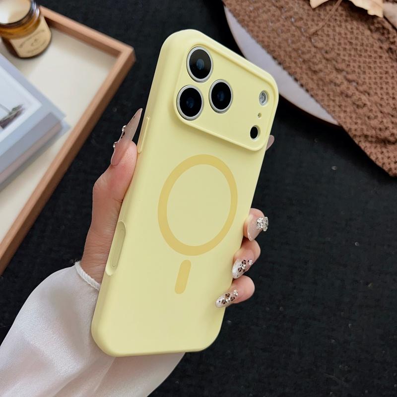 Luxury  Liquid Silicone For Magsafe Case For iPhone 17 Air 16 15 14 13 12 Pro Max Wireless Charging Soft Bumper Cover