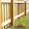 1 Stück Holz-Stützfuß Füße Stabiler Gartenzaunhalter Außenhof Hof Terrasse Weiße Zaun-Stützfüße Holz Zaunbau