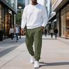 Herren Freizeithose mit lockerem Schnitt und elastischem Bund für täglichen Komfort