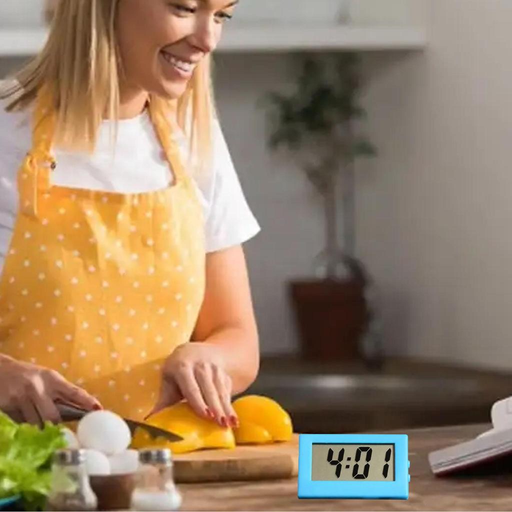 Mini Digital Clock Electronics Battery Digital Clock Small Electric Alarm Desk Clock LED Display Electric Clocks For Bedroom