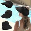 Empty Top Sun-Protection Cap Flexible Outdoor Sports Hat Women Beach Sun Hat  Outdoor Sport