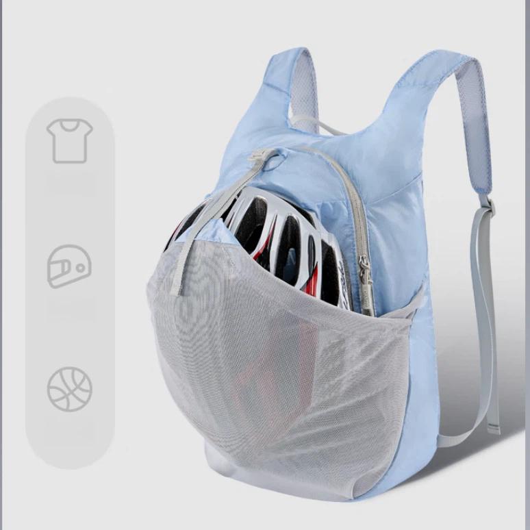 CAMEL Outdoor Cycling Backpack, Sports Rucksack, Lightweight Foldable Hiking Bag, Light Blue