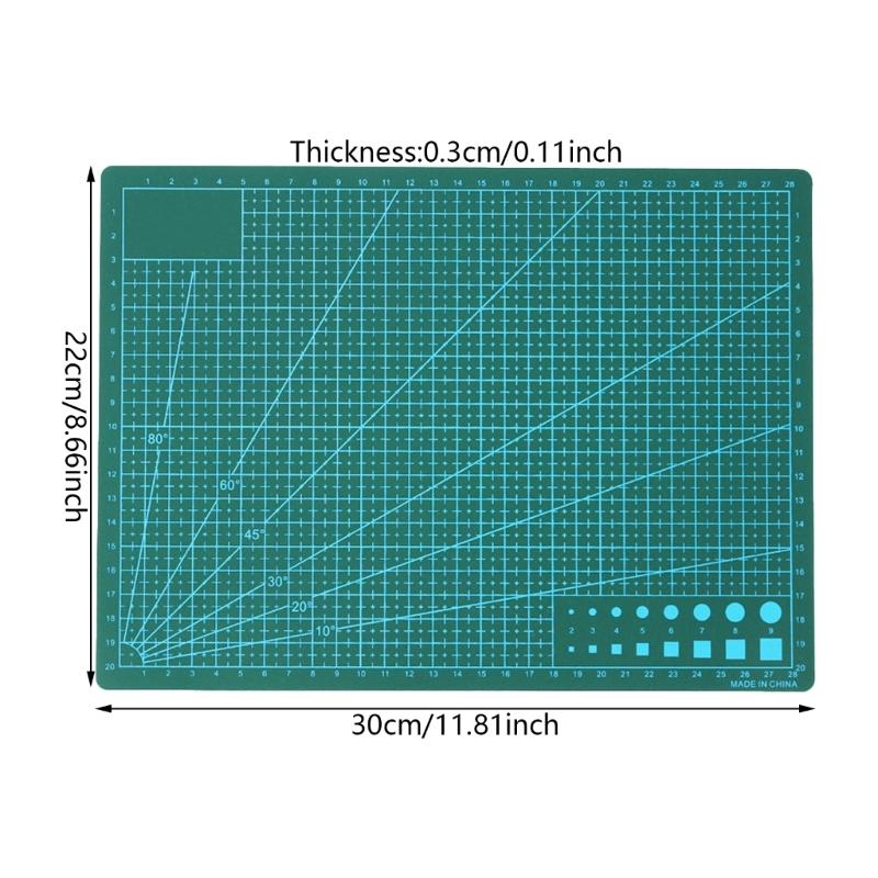 PVC Heilende Rotationsschneidematte Doppelseitiges Quiltlinien-Brett Patchwork Bastelwerkzeug Schneidebrett Ersatz