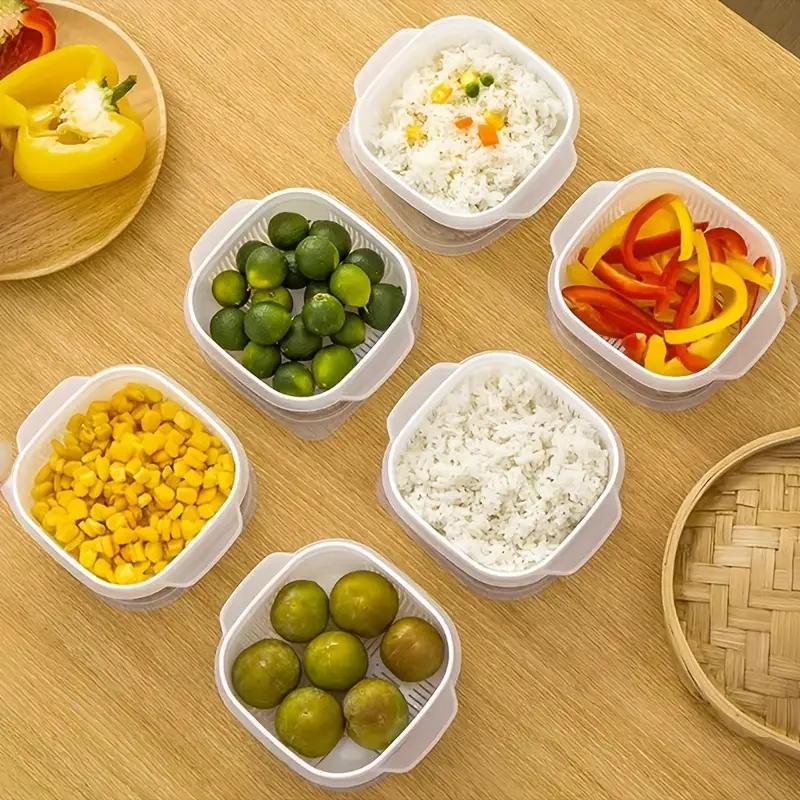 Food Storage Container Freezer Food Storage Boxes Refrigerator Rice Food Fruit Preservation Keep Fresh Box Microwaveable