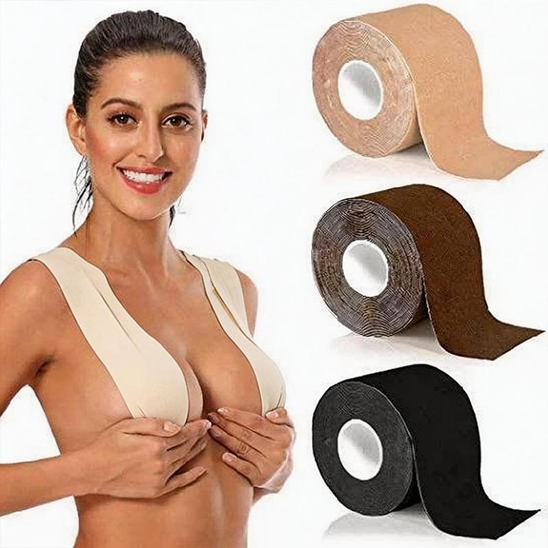 Xingda Custom Logo 5m Kinesiology Sports Tape for Women Medical Pressure Sensitive Glue Free Printed Breast Uplift Boob Bra Tape 5cm*5m чёрный