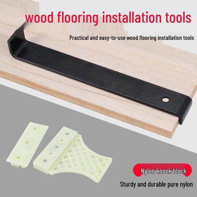 Laminate Flooring Installation Kit: Recoil Hook Puller, Barbed Hook, Nylon Knocking Block