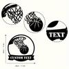 Metal Wall Sign Basketball Player Silhouette Personalized Sports Decor Durable Easy Hang