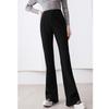 Boutu Women's Fleece-Lined High-Waist Flared Pants