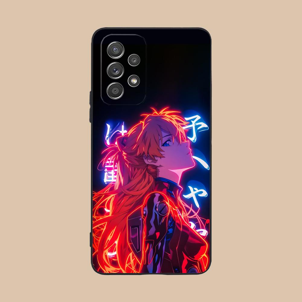 Funda de Teléfono Móvil Anime EV Asuka para Samsung Galaxy A56 55 54 53 52 51 36 35 34 23 16 15 5G Funda Colorida Funda Bonita Lujo