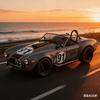 1:22 Cobra Replica Edition Die-cast Retro-Automodell mit Rückziehfunktion und Soundeffekten
