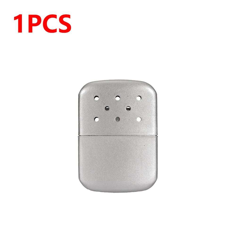 

3-1pcs Zinc Alloy Portable Fuel Hand Warmer Reusable Pocket Hand Warmer Winter Heater for Outdoor Sports Camping Hiking