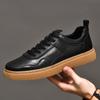 Fashion men genuine leather oxfords shoes luxury  italian style male footwear shoes for men Breathable Flat Lace-Up Shoes big size