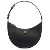 Vlogo Signature Adjustable Leather Handle Zipper Closure Pebbled Calfskin Hobo Bag Mini Women Handbags Black WP0AK3SNP0NO