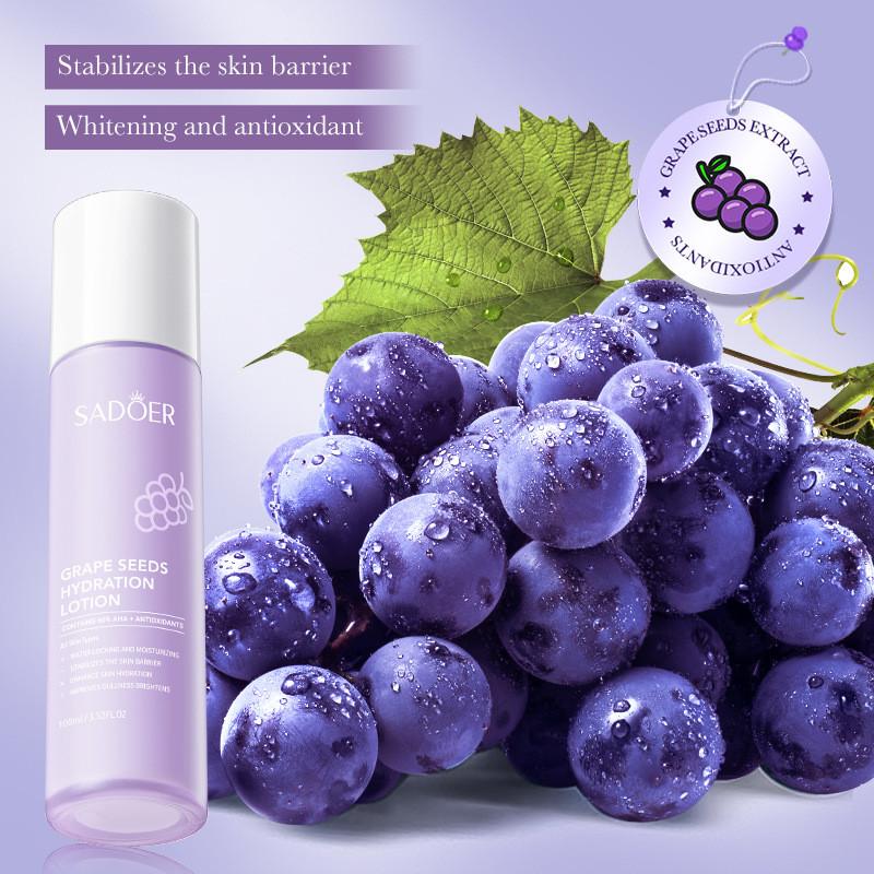 Sadoer Grape Seed Antioxidant Moisturizing Lotion 100ml For Deep Hydration And Nourishment