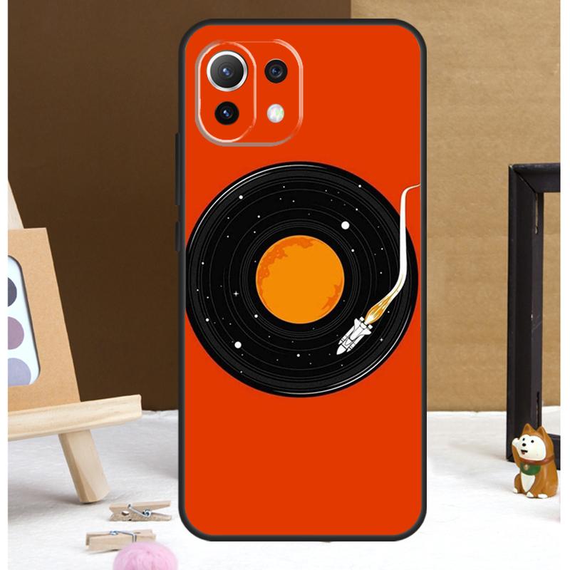Vinyl Record Music Case For POCO M6 X3 X5 X6 Pro F3 F5 M5s Cover For Xiaomi 13T 12T 11T 14 Pro 12 13 Lite Case