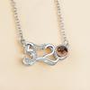 Love Memory Necklace: Projects 'I Love You' in 100 Languages, TikTok-Style Couple's Copper Clavicle Chain