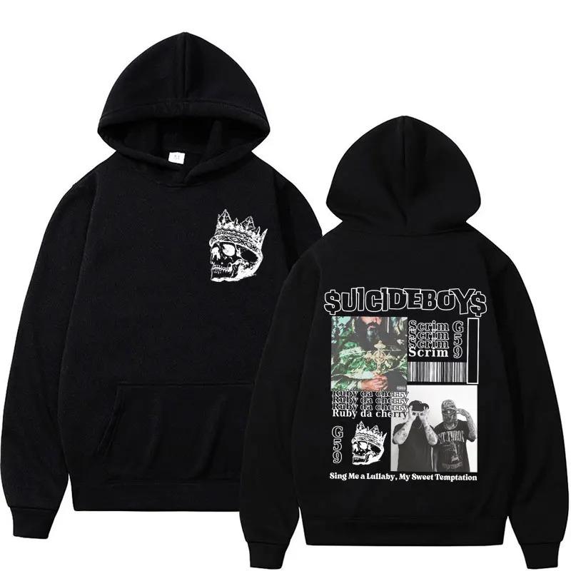 Винтажные Худи Suicideboys G59 Я Хочу Умереть в Новом Орлеане Ruby Da Cherry С Капюшоном для Мужчин Женщин S