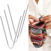 Circular Knit Needles 3pcs Knitting Metal Cable Circular Knitting Needles Set Knitting For Babies Sleeves Socks Accessories