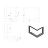 Frame for VNP/610/430 Fireplace Stove Frame Width 35 Mm