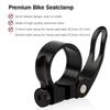 Pince de tige de selle de vélo en alliage d'aluminium à dégagement rapide, verrouillage de selle pour vtt 31.8mm 34.9mm