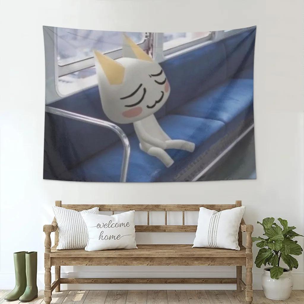 Inoue Toro Cute Cat Wall Hanging Tapestry Home Decor Bedroom Room Fabric Decoration