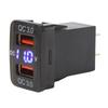 Dual USB Port  R Socket QC3.0 Fast   Charging Outlet Power Adapter for   Fortuner