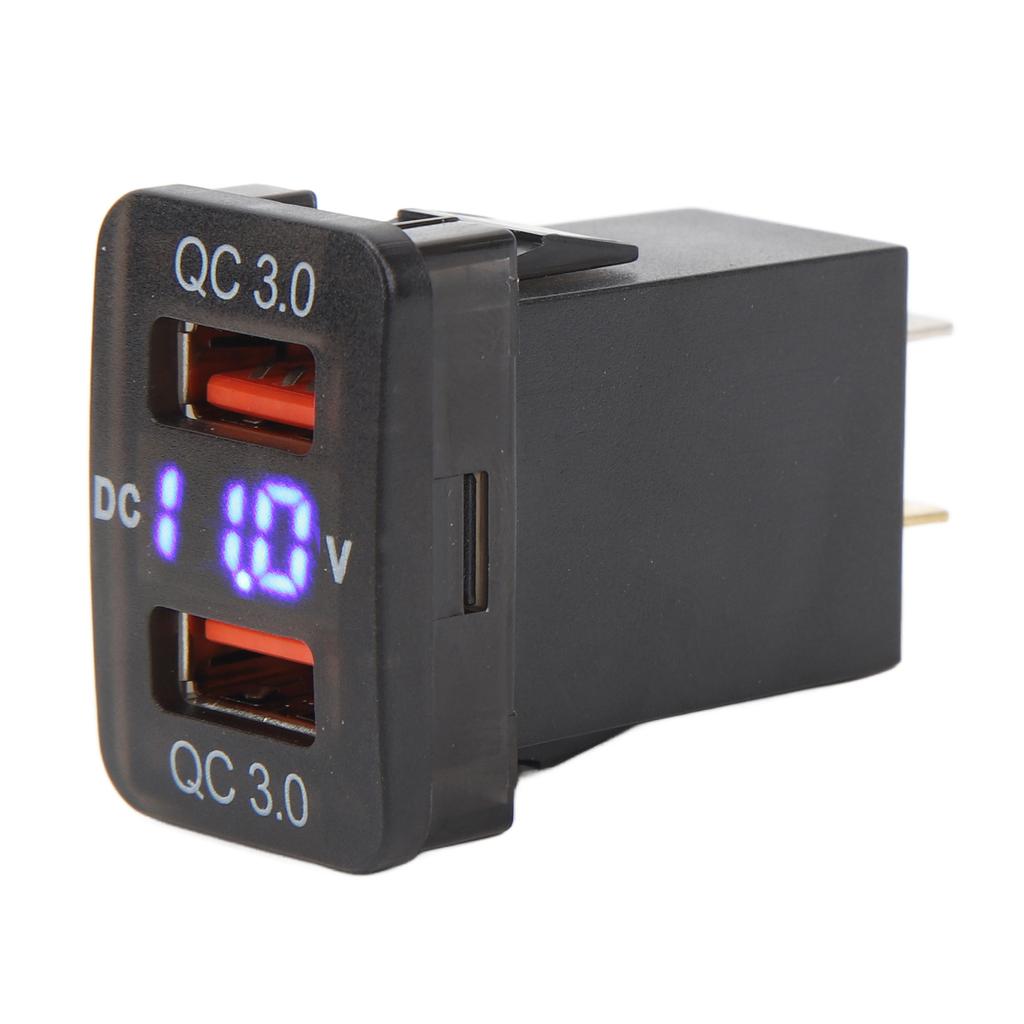 Dual USB Port  R Socket QC3.0 Fast   Charging Outlet Power Adapter for   Fortuner