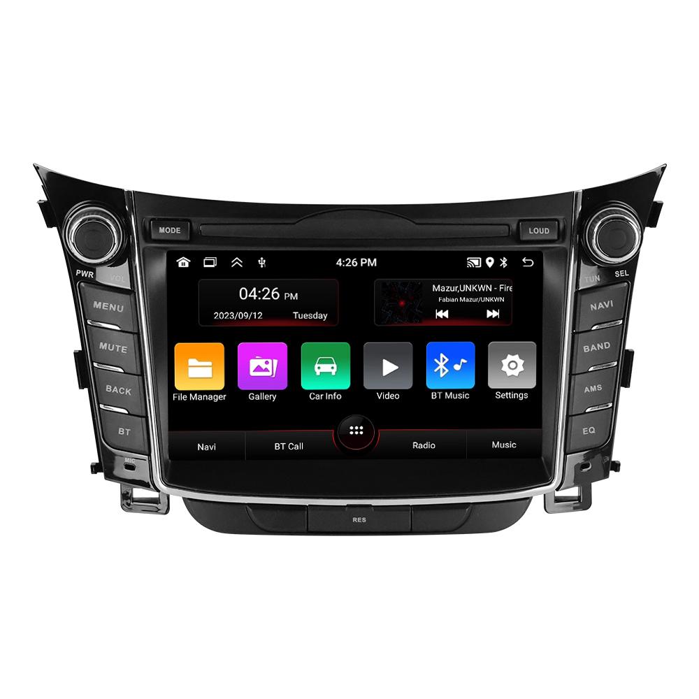 7'' Car Radio for Hyundai I30 Elantra GT 2011-2017 Carplay Android Auto Screen Multimedia Player GPS Navigation RDS FM Autoradio