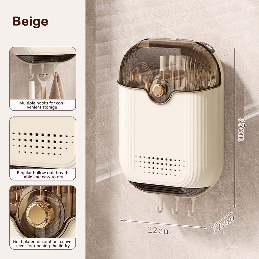 Wall Mounted Kitchen Utensil Drainer Breathable Utensil Drying Rack Durable Utensil Holder  Kitchen