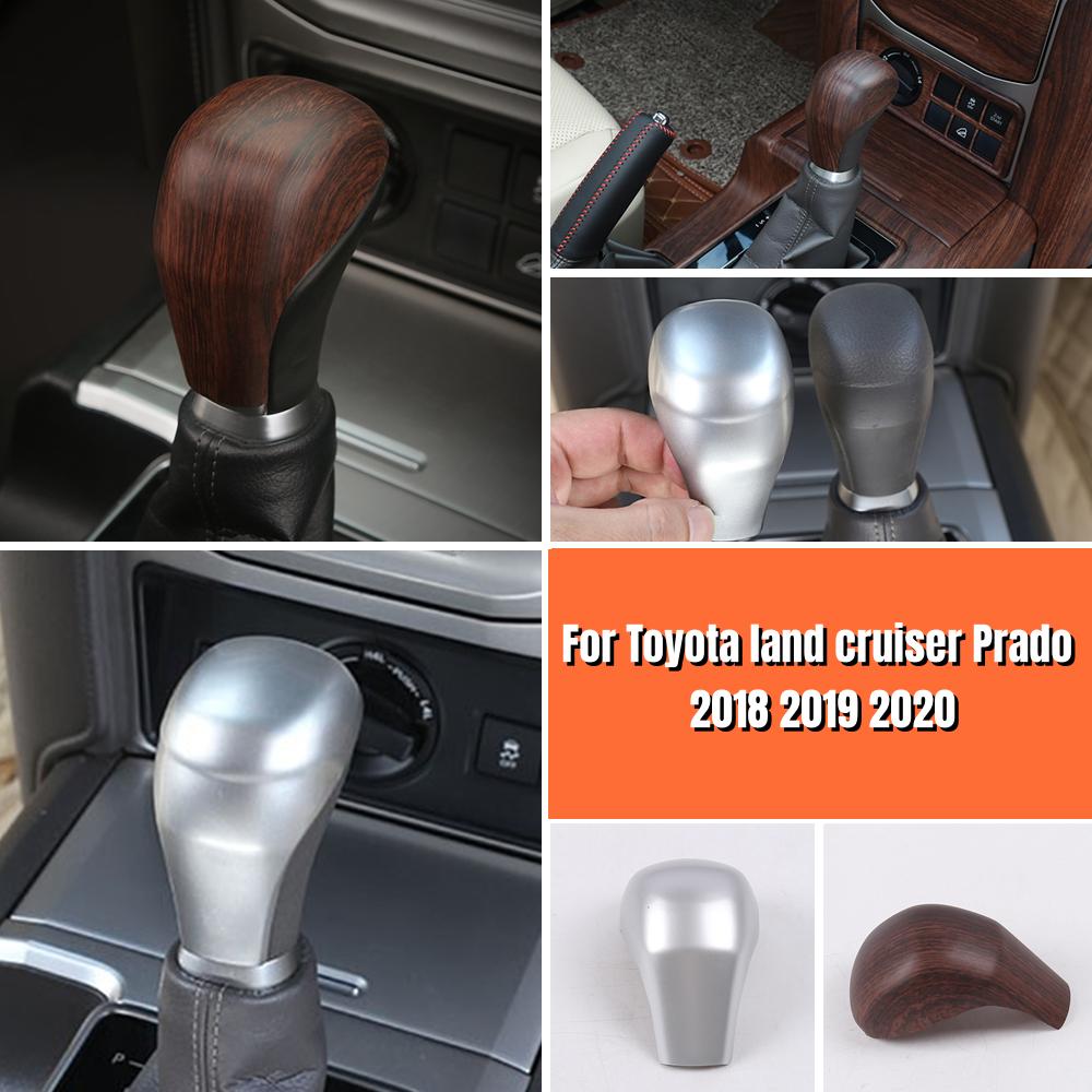 For Toyota Land Cruiser Prado 150 2018   ABS Car Variable Speed Gear Shift Knob Cover Decoration Styling Accessories