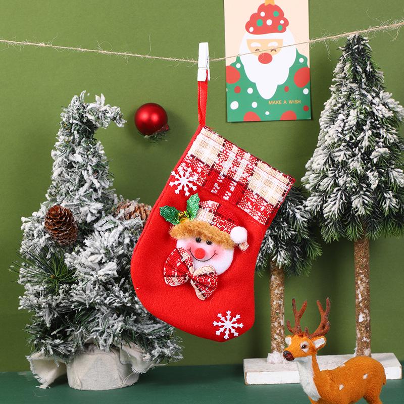Christmas Cartoon Santa Letter Stockings for Children's Gifts & Candy