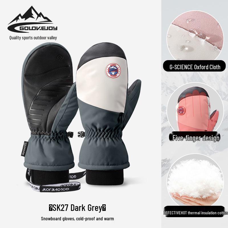 Winter Ski Touchscreen Gloves - Windproof, Cold-Proof, Plus Velvet for Men and Women