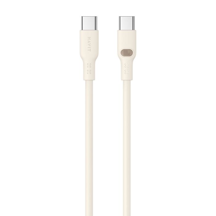 Havit CB6284 - Câble USB Type-C vers USB Type-C, 2,0 m (beige)