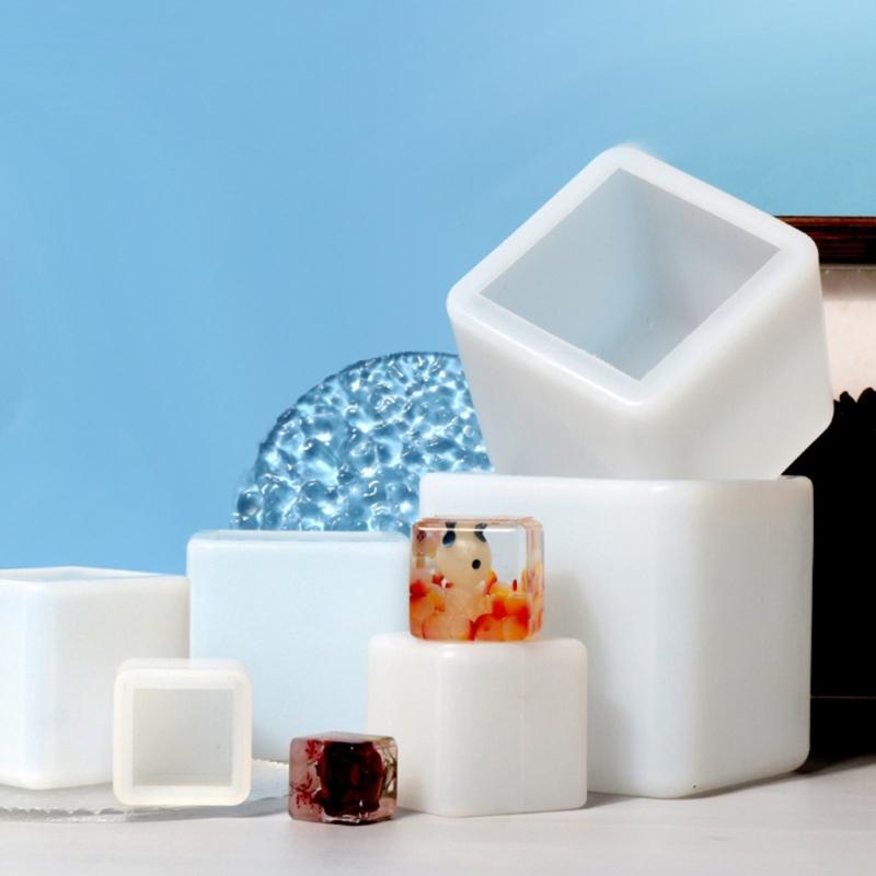 Cube Silicone Molds Square Silicone Molds Resin Epoxy Casting Molds Resin Casting Molding Square Molds Silicone Material