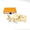 Louis Vuitton M01314 Chain-nanogram Icon Key ring Key Holder Bag Charm