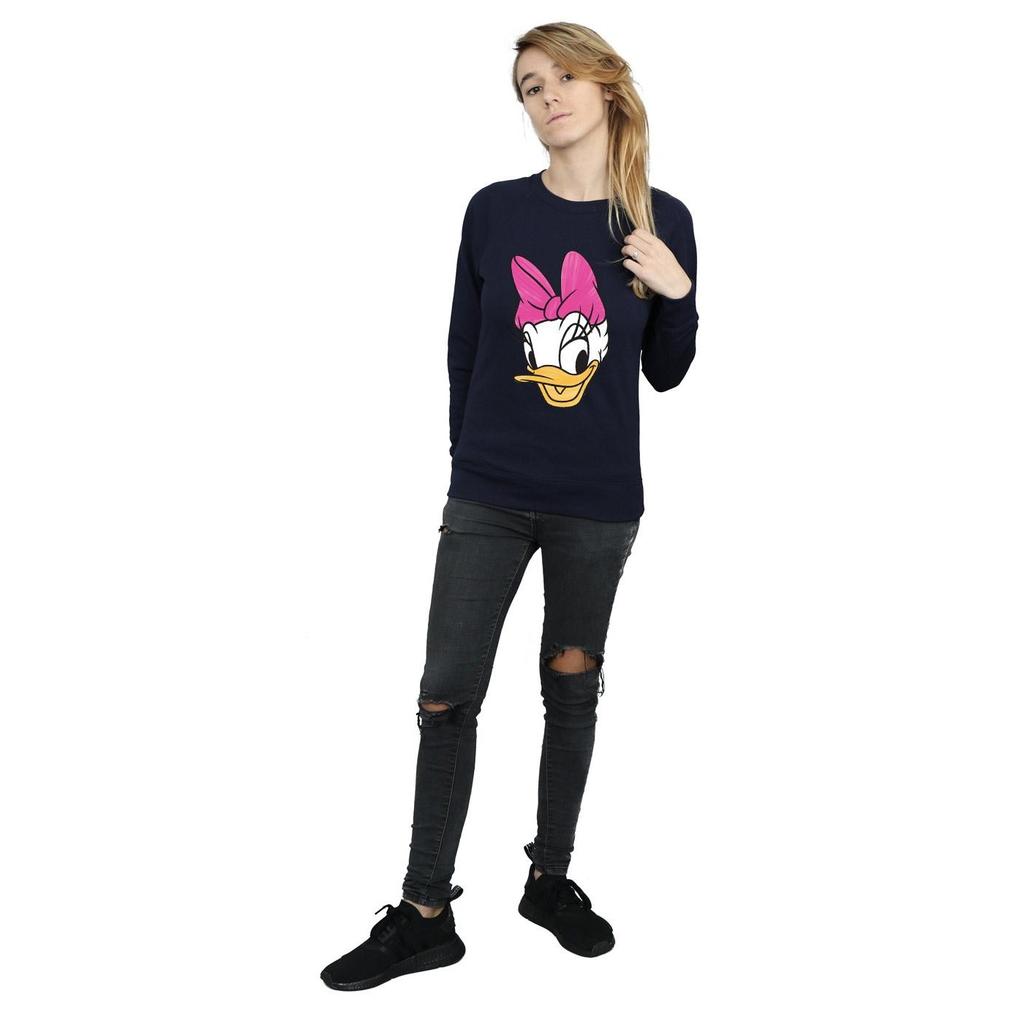 Disney Womens/Ladies Daisy Duck Head Painted Sweatshirt