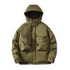 Functional Hooded Tooling Thickened Men's Outdoor Cotton Clothing Fashionable Large Size Integrated Jacket Cycling Winter Work Clothes