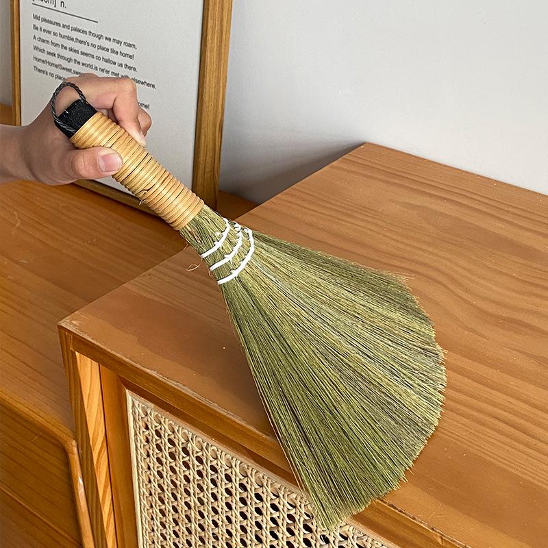 Bamboo Miscanthus Soft Broom for Living Room and Sofa Cleaning