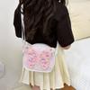 Lightweight Pu Toddler Backpack Charming Sequin Cartoon Bear Bag For Children